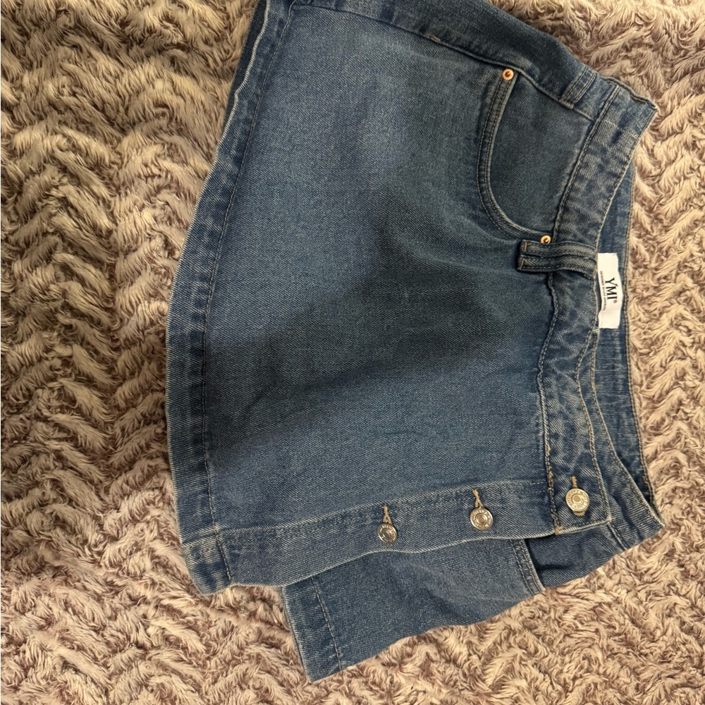 YMI Blue Denim Skort